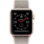 Apple Watch Series 3 GPS + Cellular Smartwatch (Pink Strap, 38mm)