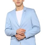 Allen Men's Slim Blazer (ASBZMUJF188424_Blue_42)