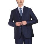 Arrow Men Navy Tailored Regular Fit Solid Three Piece Suit